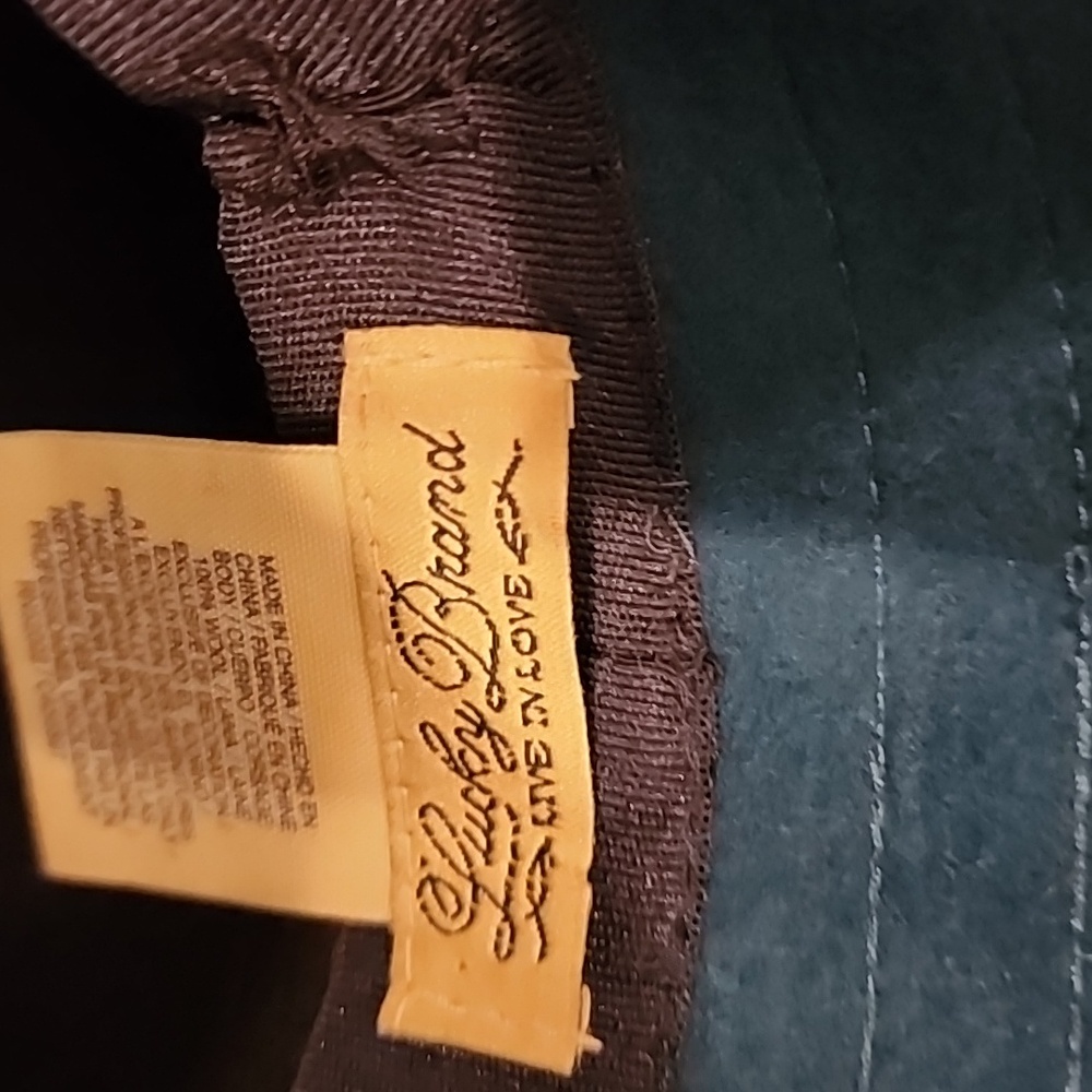 Lucky Brand 100% wool teal and black hat size small - Picture 4 of 5